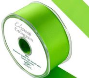 Eleganza Premium Grosgrain Ribbon 38mm x 20m Lime Green No.14 - Ribbons